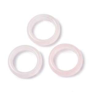Natural Gemstone Plain Band Ring for Women (Size 6) 5 Pcs